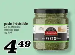 Marché Richelieu pesto Irrésistible offer