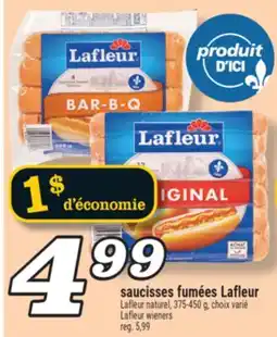 Marché Richelieu SAUCISSES FUMÉES LAFLEUR | LAFLEUR WIENERS offer