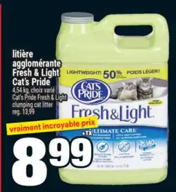 Super C Litière agglomérante Fresh & Light Cat's Pride | Cat's Pride Fresh & Light clumping cat litter offer