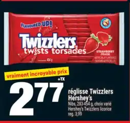 Super C réglisse Twizzlers Hershey's | Hershey's Twizzlers licorice offer