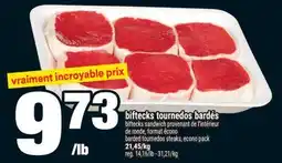 Super C biftecks tournedos bardés | barded tournedos steaks offer
