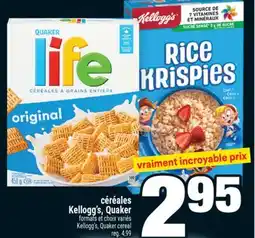 Super C céréales Kellogg's, Quaker | Kellogg's, Quaker cereal offer
