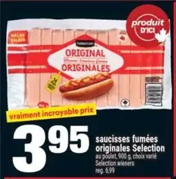 Super C Saucisses fumées originales Selection au poulet offer