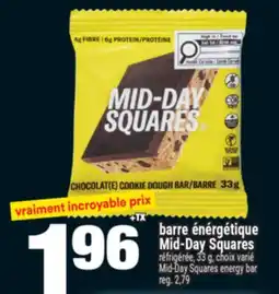 Super C barre énérgétique Mid-Day Squares | Mid-Day Squares energy bar offer
