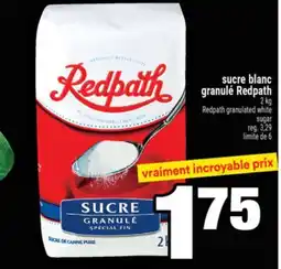 Super C sucre blanc granulé Redpath | Redpath granulated white sugar offer