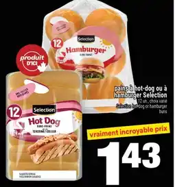 Super C pains à hot-dog ou à hamburger Selection | Selection hot dog or hamburger buns offer