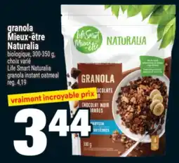 Super C granola Mieux-être Naturalia | Life Smart Naturalia granola instant oatmeal offer