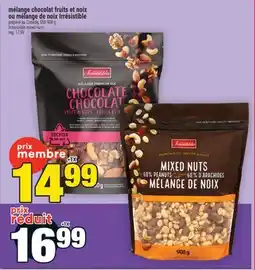 Super C mélange chocolat fruits et noix ou mélange de noix Irrésistible | Irrésistible mixed nuts offer
