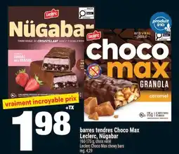 Super C barres tendres Choco Max Leclerc, Nügabar | Leclerc Choco Max chewy bars offer