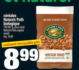 Super C Nature's Path Organic cereal offer