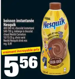 Super C Nestlé Nesquik drink mix offer