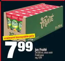 Super C jus Fruité | Fruité juice offer