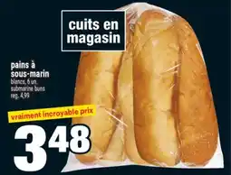 Super C pains à sous-marin blancs offer