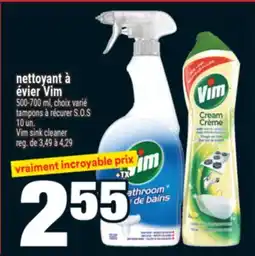 Super C nettoyant à évier Vim | Vim sink cleaner offer