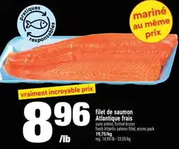 Super C filet de saumon Atlantique frais | fresh Atlantic salmon fillet offer
