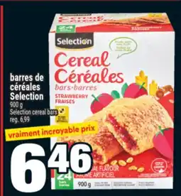 Super C céréales Selection | Selection cereal bars offer