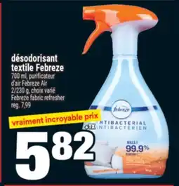 Super C désodorisant textile Febreze | Febreze fabric refresher offer