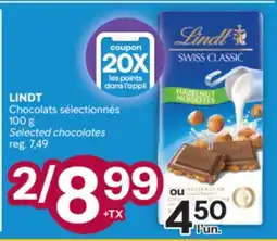 Brunet LINDT Chocolats sélectionnés offer