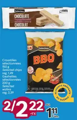 Brunet Croustilles sélectionnées 150g, Gaufrettes sélectionnées 200g offer