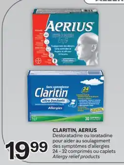 Brunet CLARITIN, AERIUS Desloratadine ou loratadine pour aider au soulagement des symptômes d'allergies offer