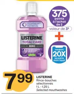 Brunet LISTERINE Rince-bouches sélectionnés offer