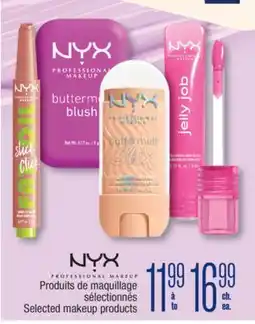 Jean Coutu NYX PROFESSIONAL MAKEUP Selected makeup products offer