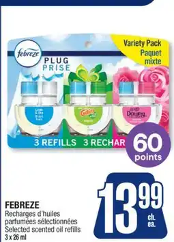 Jean Coutu FEBREZE Selected scented oil refills offer