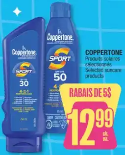 Jean Coutu COPPERTONE Selected suncare products offer