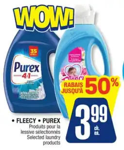 Jean Coutu FLEECY, PUREX Selected laundry products offer