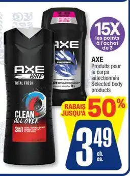 Jean Coutu AXE Selected body products offer