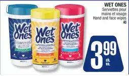 Jean Coutu WET ONES Hand and face wipes offer