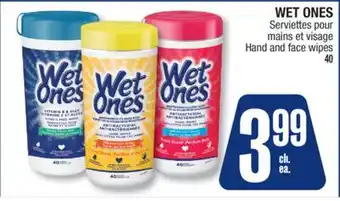 Jean Coutu WET ONES Hand and face wipes offer