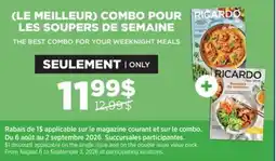 Jean Coutu THE BEST COMBO FOR YOUR WEEKNIGHT MEALS offer