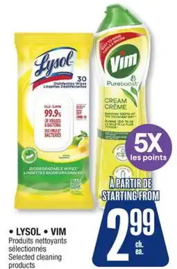 Jean Coutu LYSOL or VIM Selected cleaning products offer