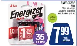 Jean Coutu ENERGIZER Max Alkaline batteries offer