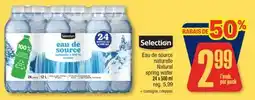 Jean Coutu Selection Natural spring water offer
