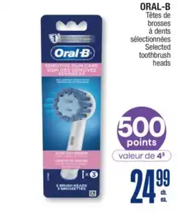 Jean Coutu ORAL-B Selected toothbrush heads offer