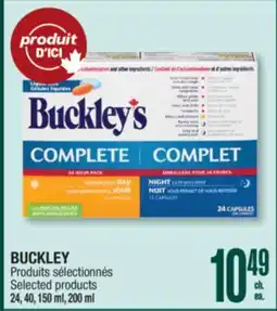 Jean Coutu BUCKLEY Selected products offer