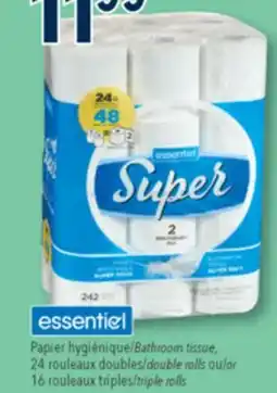 Familiprix essentiel Bathroom tissue offer