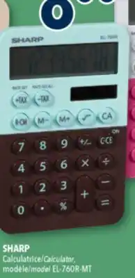 Familiprix SHARP, Calculator, model EL-760R-MT offer