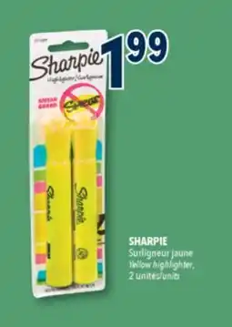 Familiprix SHARPIE, Yellow highlighter, 2 units offer