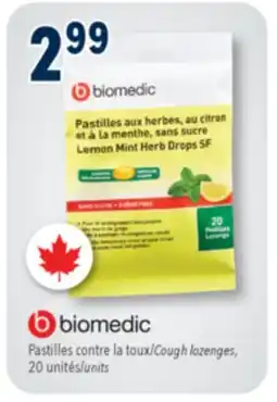 Familiprix Biomedic Cough lozenges offer