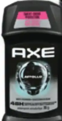 Familiprix Axe Apollo antiperspirant stick offer