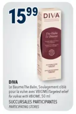 Familiprix DIVA, The Balm, Targeted relief for vulvas with VBIOME offer