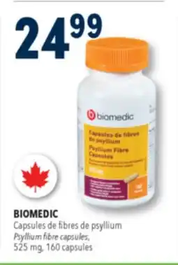 Familiprix Biomedic psyllium fibre capsules 160un offer