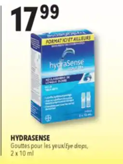 Familiprix HydraSense long-lasting relief drops for dry eyes offer