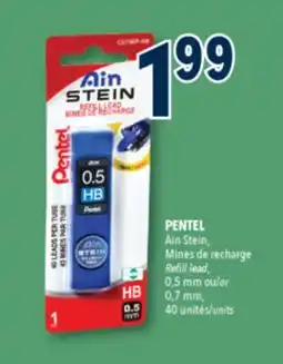 Familiprix PENTEL, Ain Stein, Refill lead, 0,5 mm or 0,7 mm, 40 units offer
