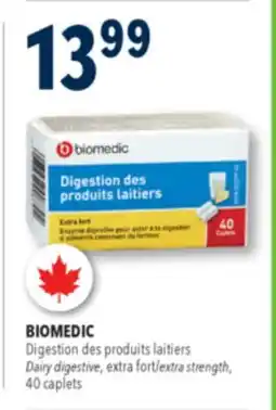 Familiprix Biomedic extra strength dairy digestive caplets 40un offer
