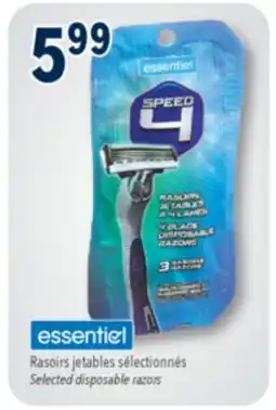 Familiprix Essentiel 4 blade disposable razors 3un offer