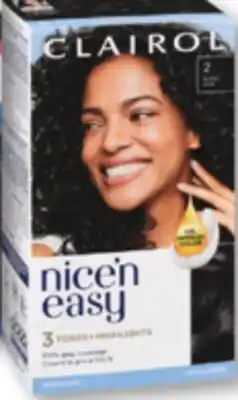 Familiprix Clairol Nice'n Easy Natural Looking permanent hair dye #2 Black offer